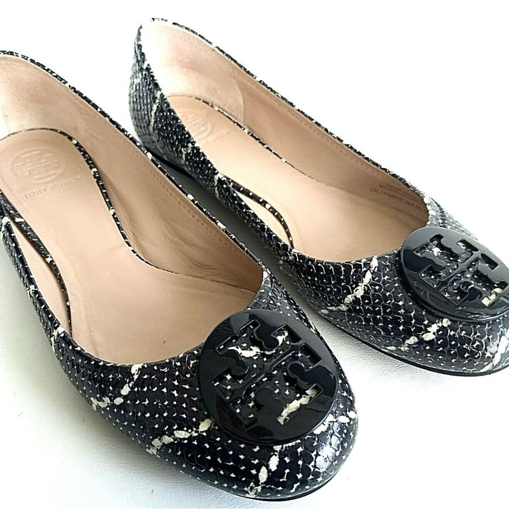 Tory Burch Reva Ballet flats mojave print snakeskin